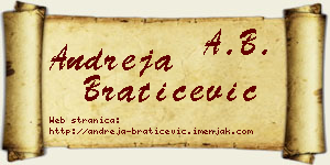 Andreja Bratičević vizit kartica